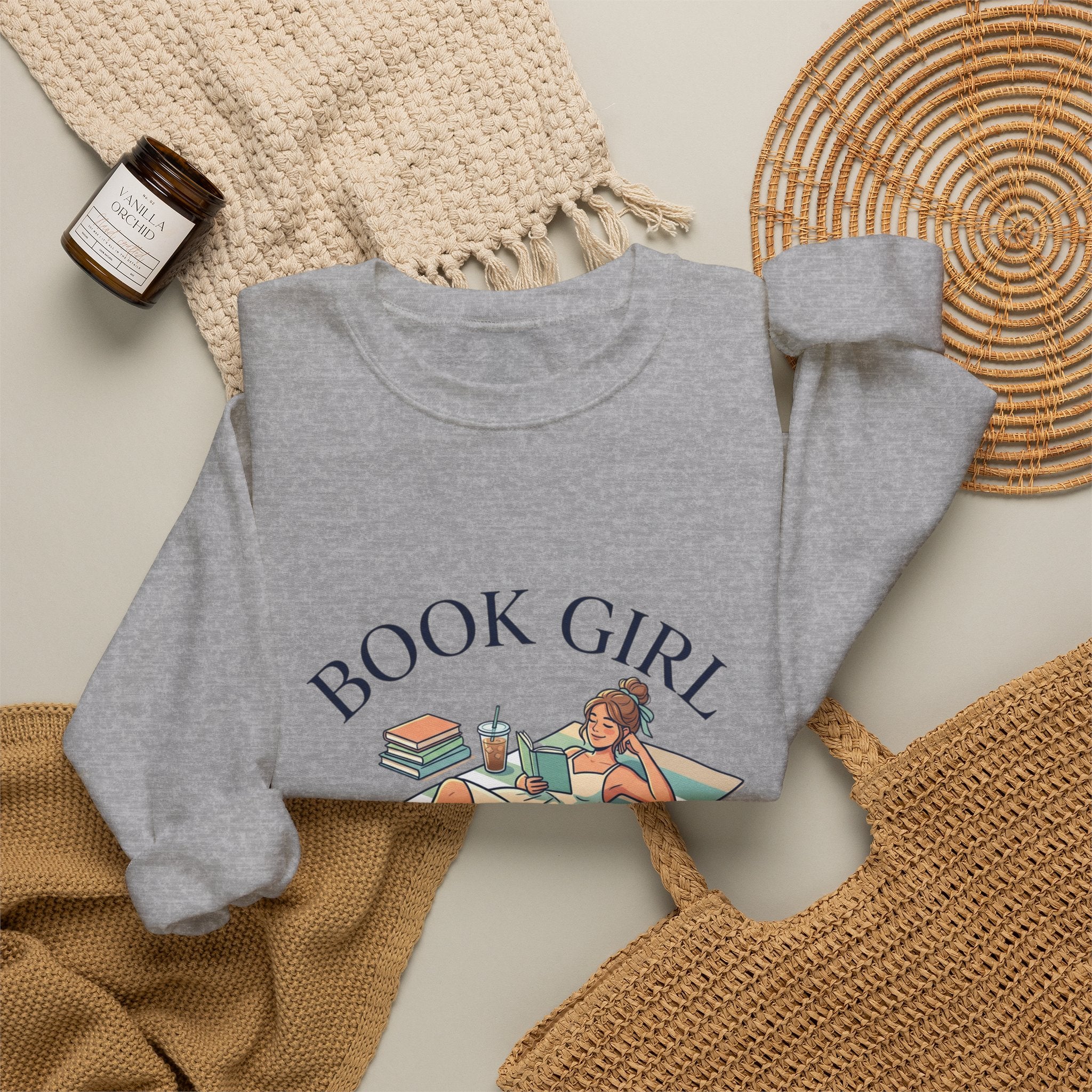 Book Girl Summer Sweatshirt | BookTok, bookish summer aesthetic