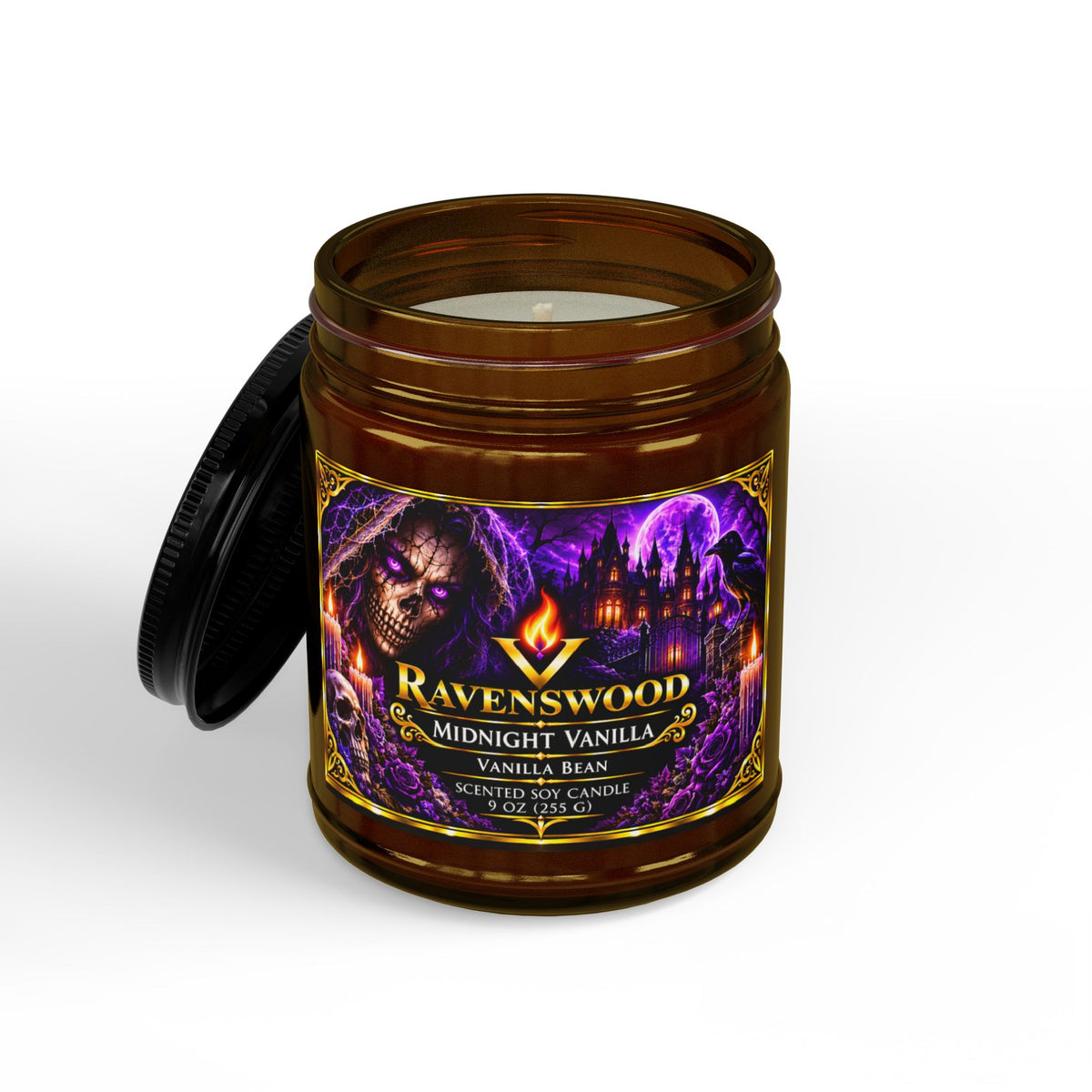 PurVelle Ravenswood Midnight Vanilla Soy Candle (9 oz)