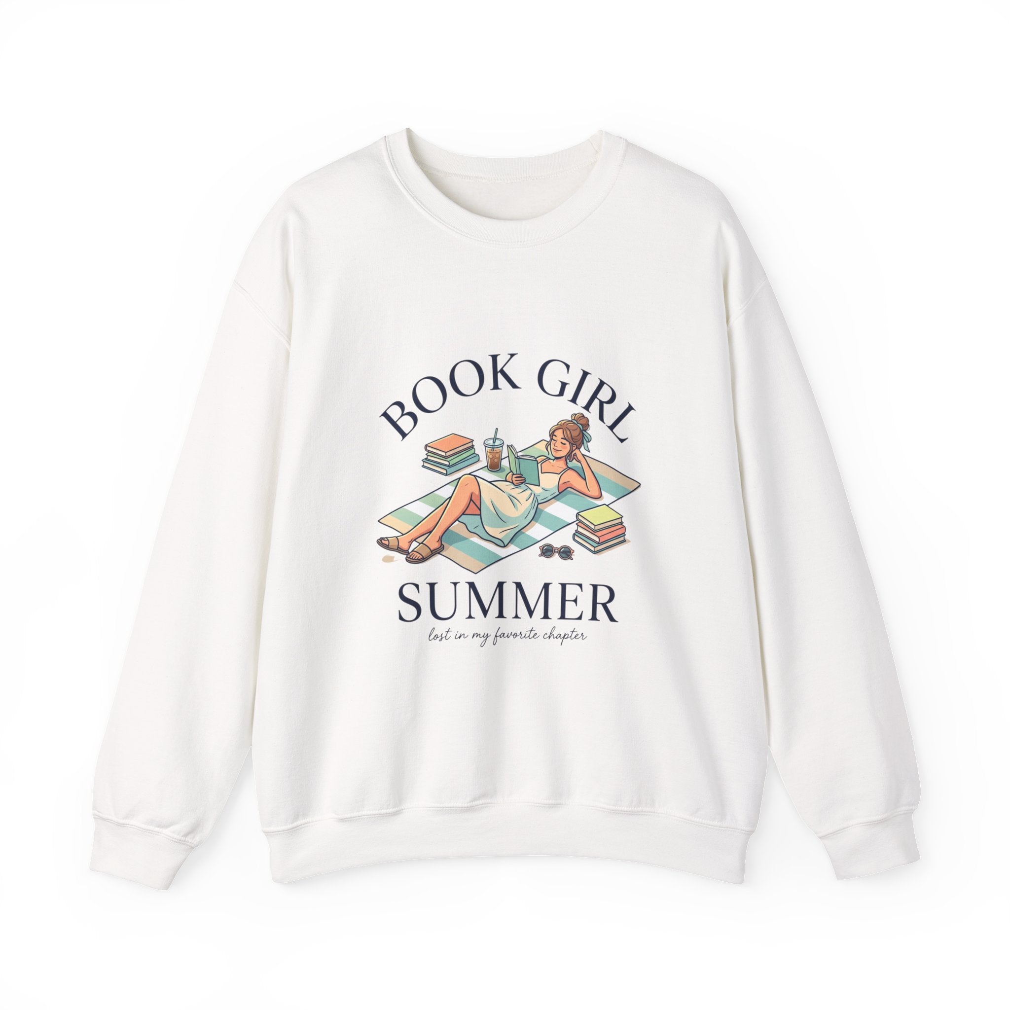 Book Girl Summer Sweatshirt | BookTok, bookish summer aesthetic