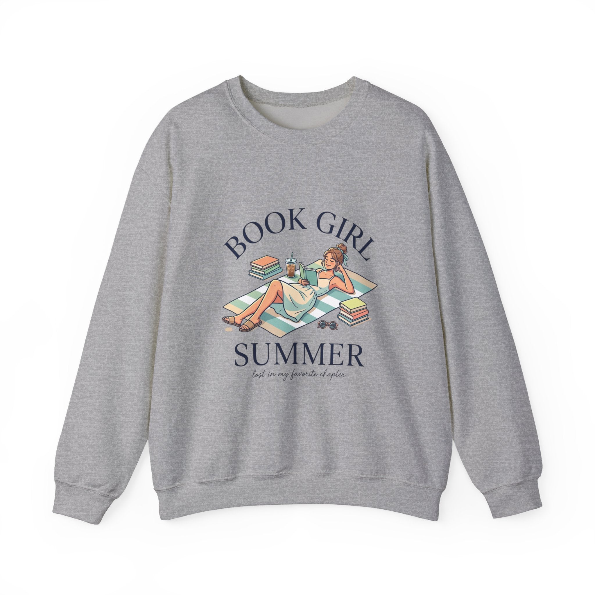 Book Girl Summer Sweatshirt | BookTok, bookish summer aesthetic