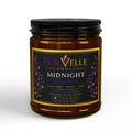 Midnight Scented Soy Candle — 9oz Amber Jar with Black Lid or Clear Jar