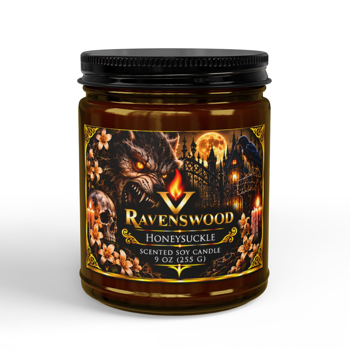 PurVelle Ravenswood Honeysuckle Soy Candle — (9oz)