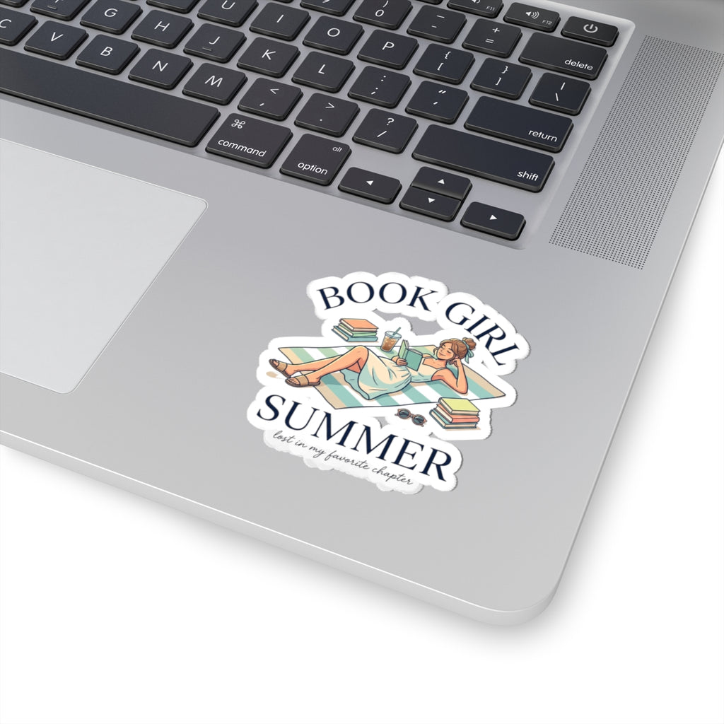 Book Girl Summer Kiss-Cut Stickers | BookTok, Beach Reads, Bookish Aesthetic