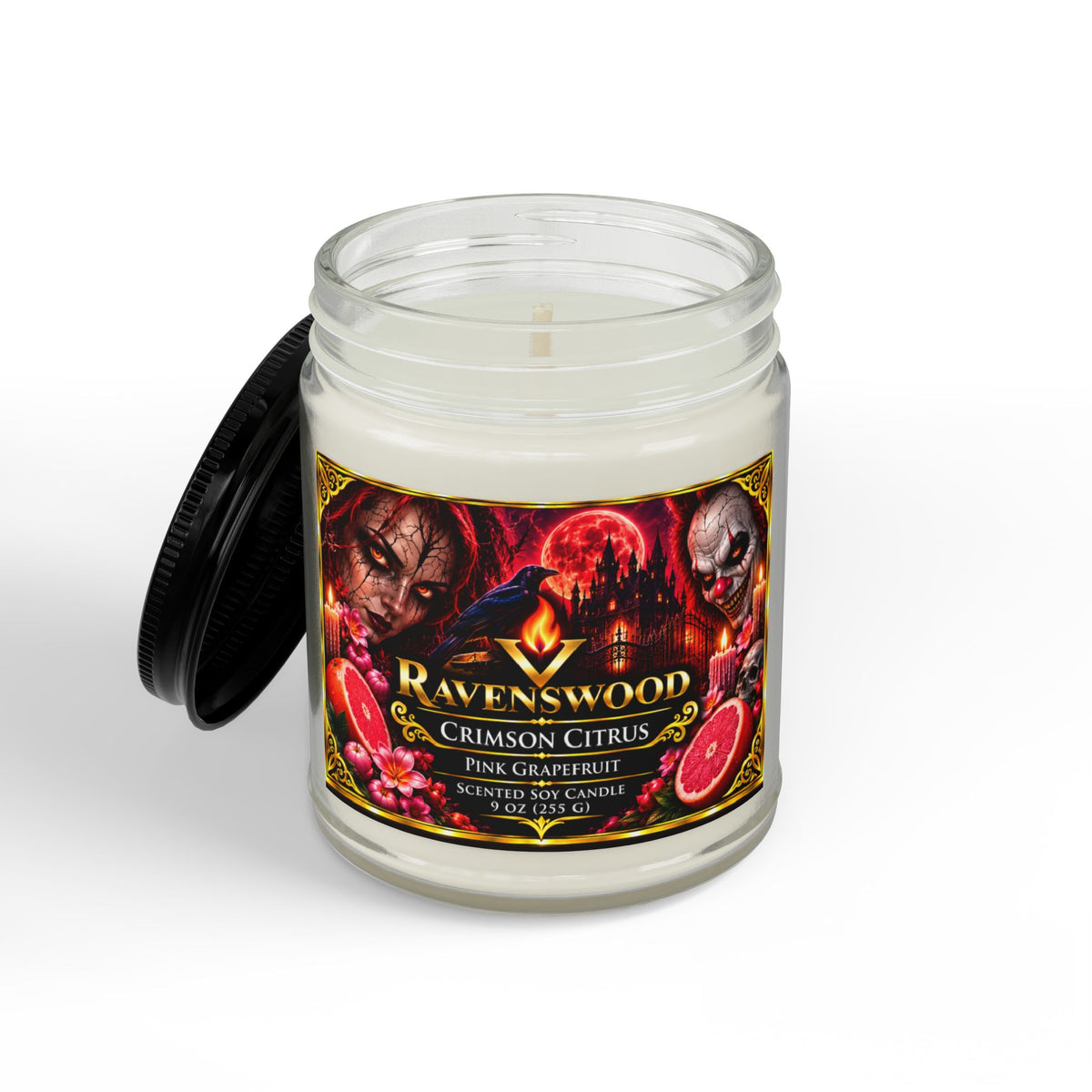 PurVelle Ravenswood Pink Grapefruit Scented Soy Candle —( 9 oz)