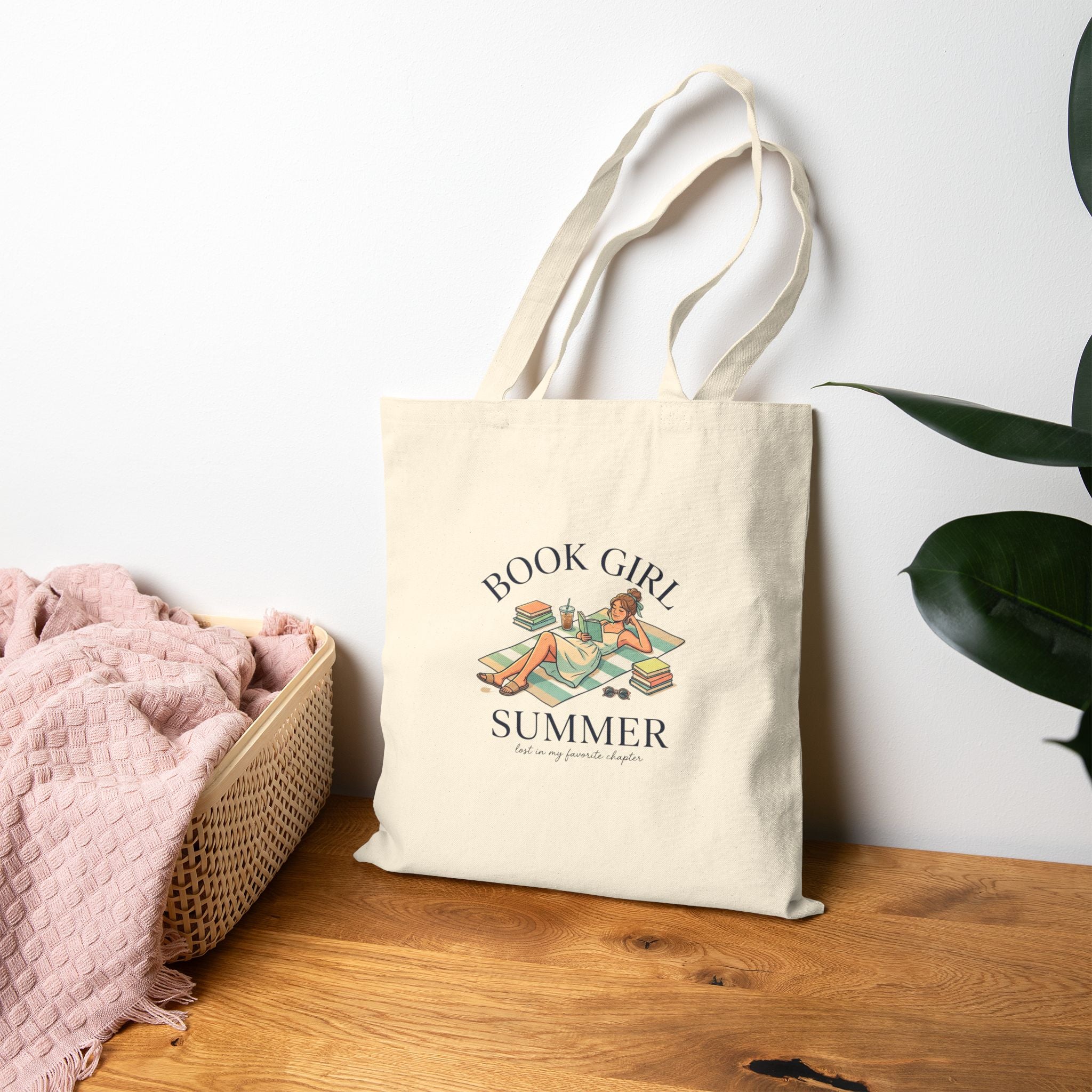 Book Girl Summer Tote, BookTok Reading Beach Reads, Bookish Summer Aesthetic