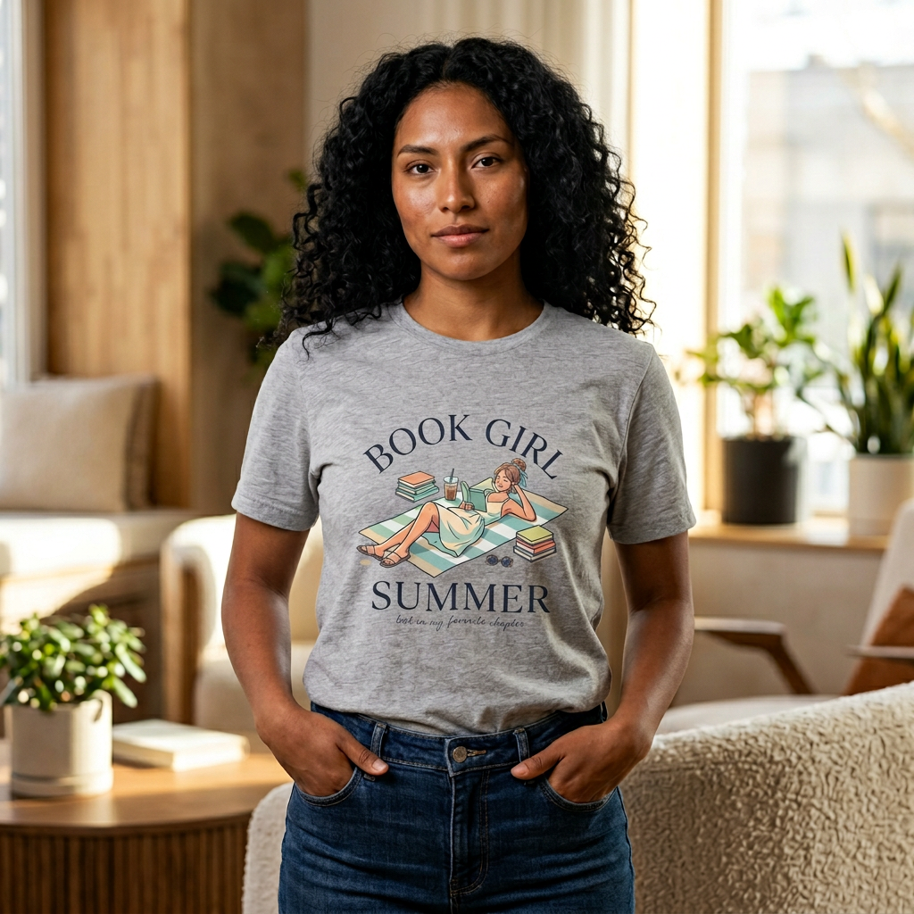 Book Girl Summer Tee | bookish, summer aesthetic