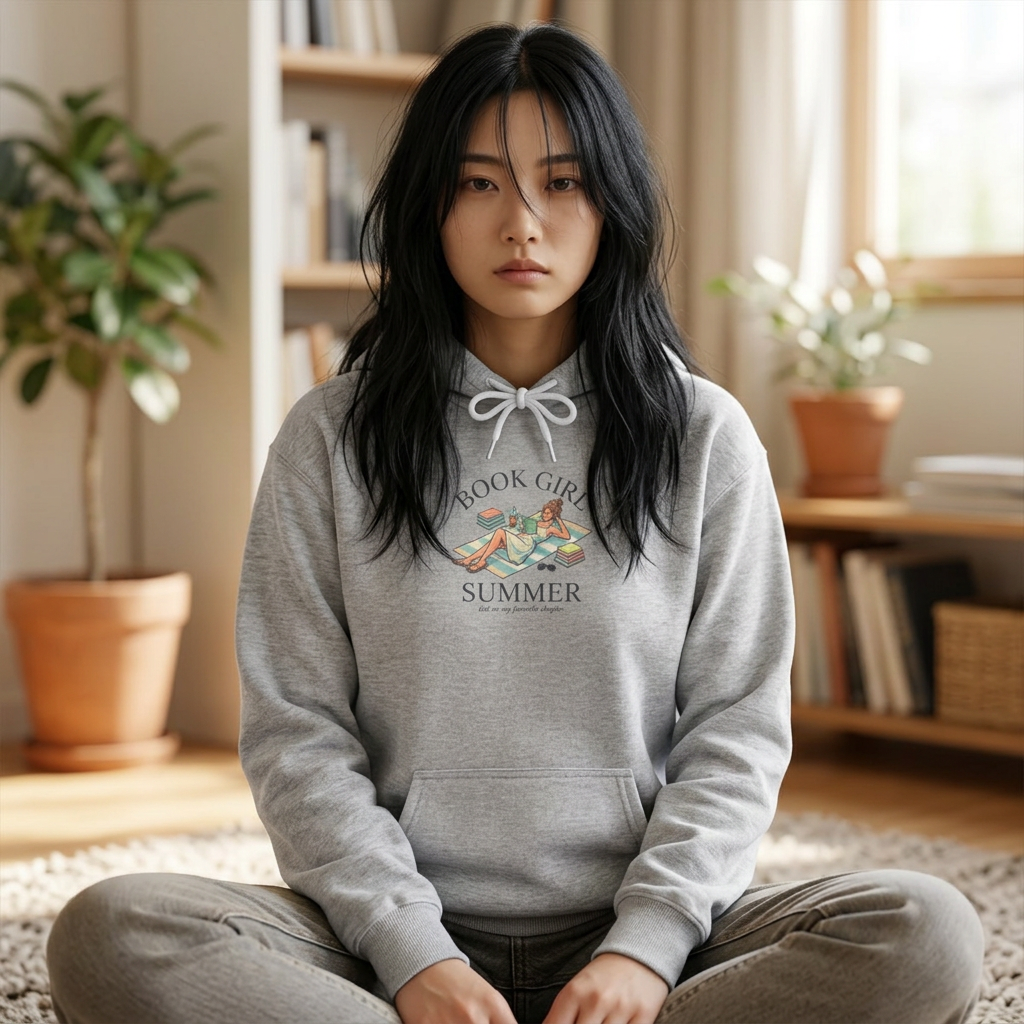Book Girl Summer Hoodie | BookTok, Beach Reads, Bookish Aesthetic