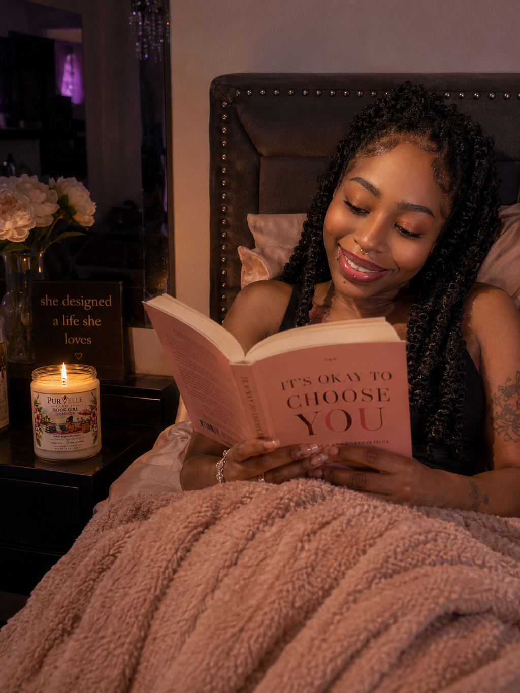Book Girl Summer Soy Candle — 9oz Scented Jar (PurVelle)