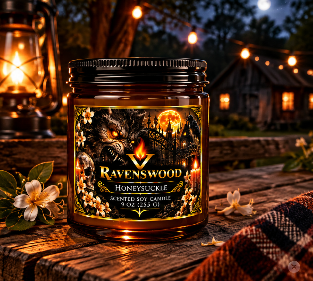 PurVelle Ravenswood Honeysuckle Soy Candle — (9oz)
