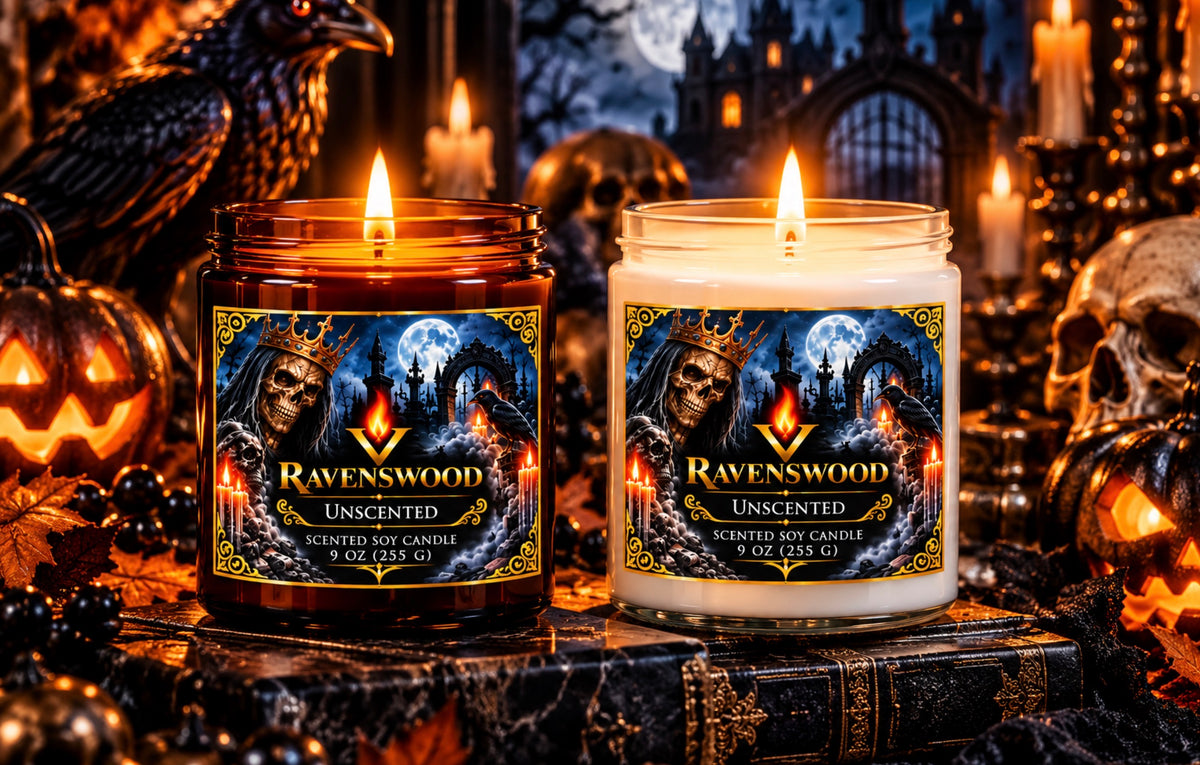 PurVelle Ravenswood Gothic Unscented Scented Soy Candle —( 9 oz)