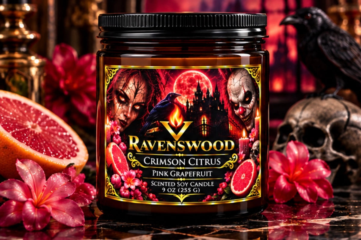 PurVelle Ravenswood Pink Grapefruit Scented Soy Candle —( 9 oz)