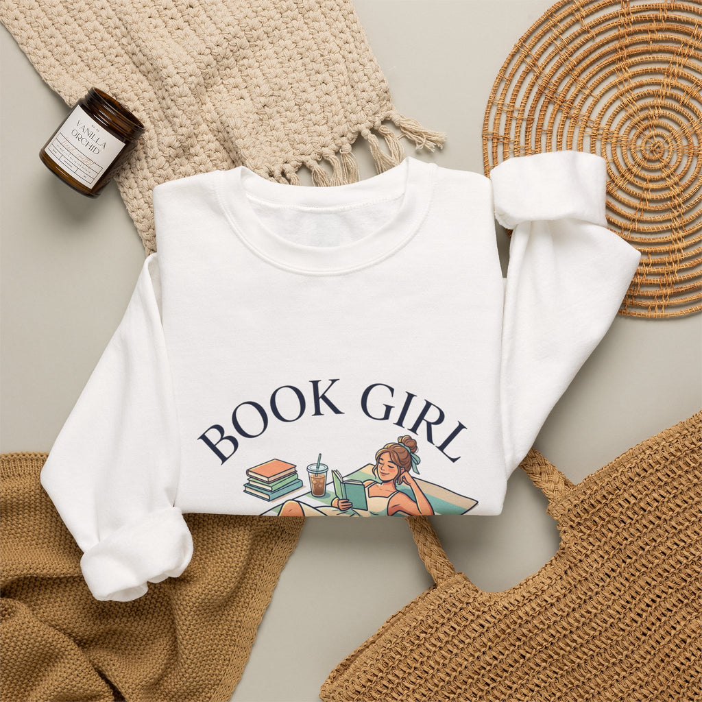 Book Girl Summer Sweatshirt | BookTok, bookish summer aesthetic
