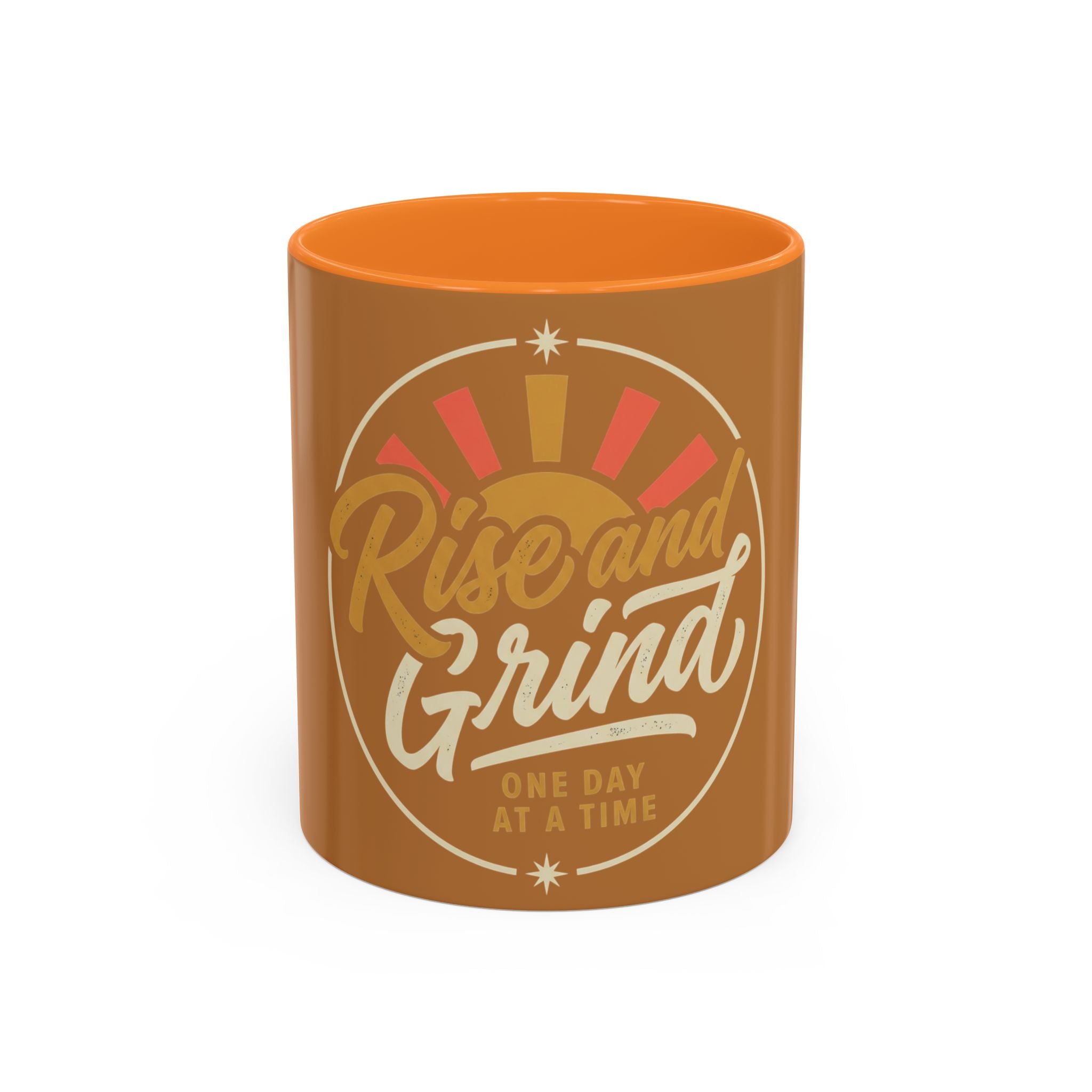Rise and Grind Coffee Mug — Retro Morning Motivation (11oz, 15oz)