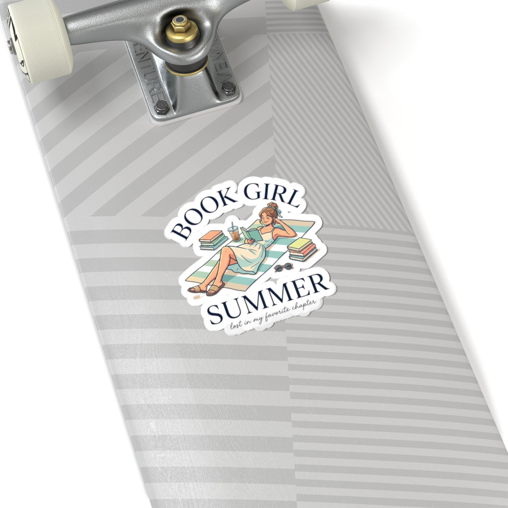 Book Girl Summer Kiss-Cut Stickers | BookTok, Beach Reads, Bookish Aesthetic