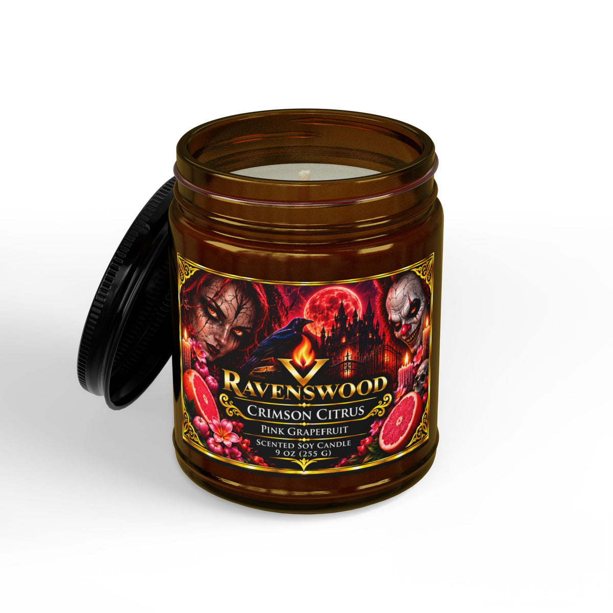 PurVelle Ravenswood Pink Grapefruit Scented Soy Candle —( 9 oz)