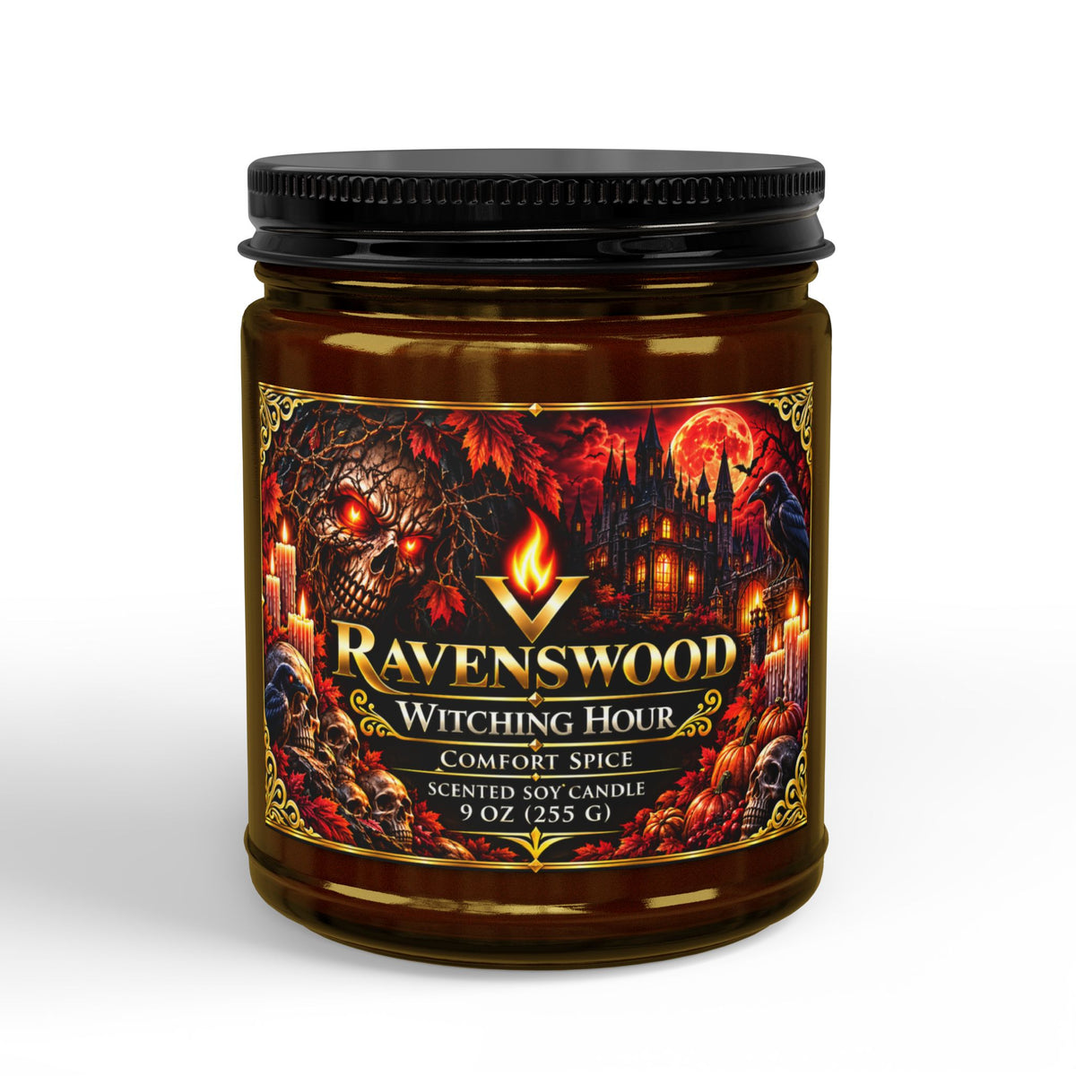 PurVelle Ravenswood Gothic Witching Hour Scented Soy Candle — (9 oz)