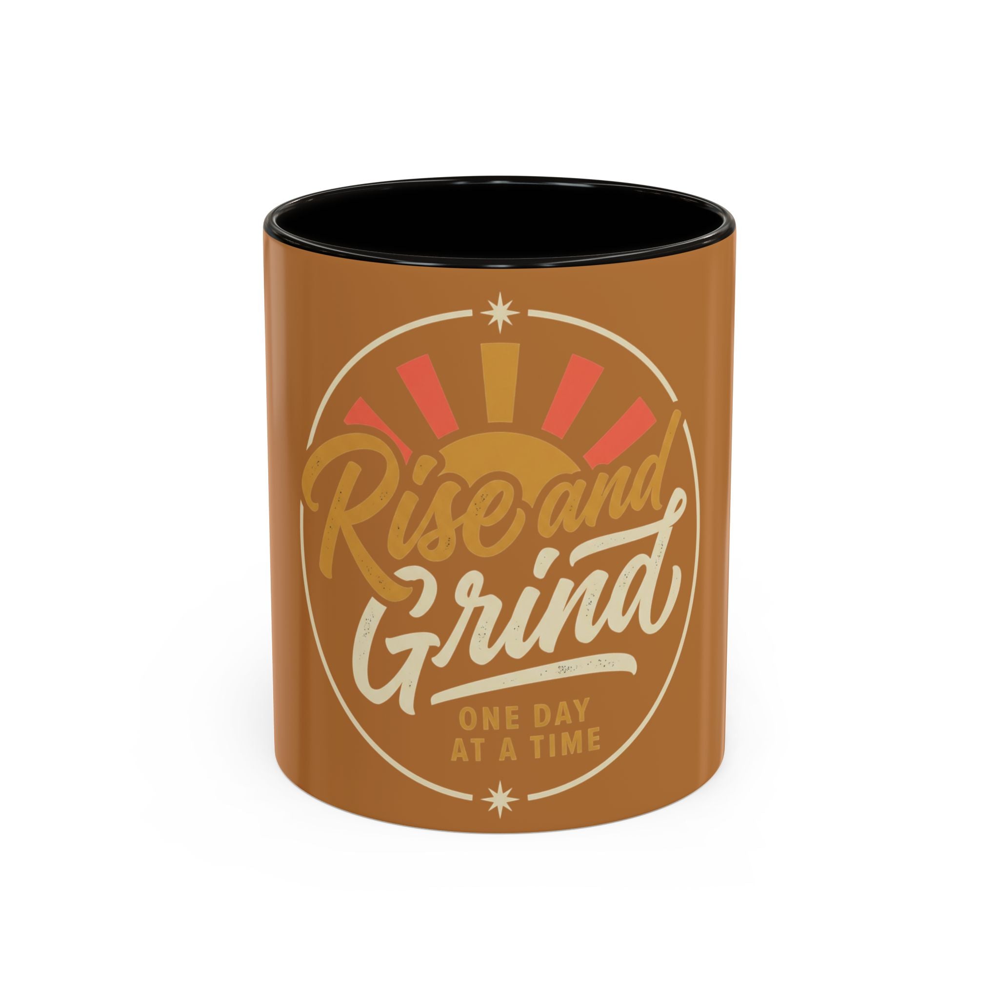 Rise and Grind Coffee Mug — Retro Morning Motivation (11oz, 15oz)