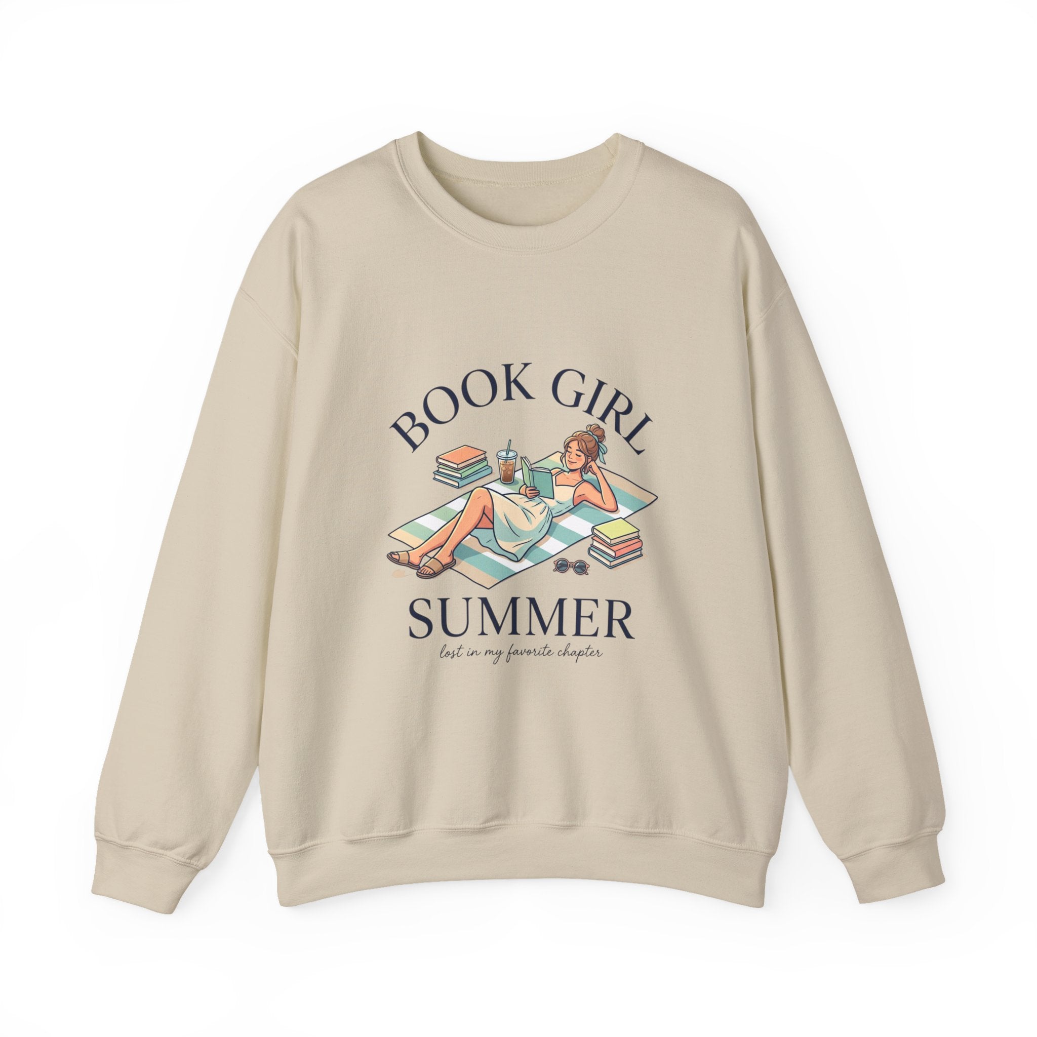 Book Girl Summer Sweatshirt | BookTok, bookish summer aesthetic