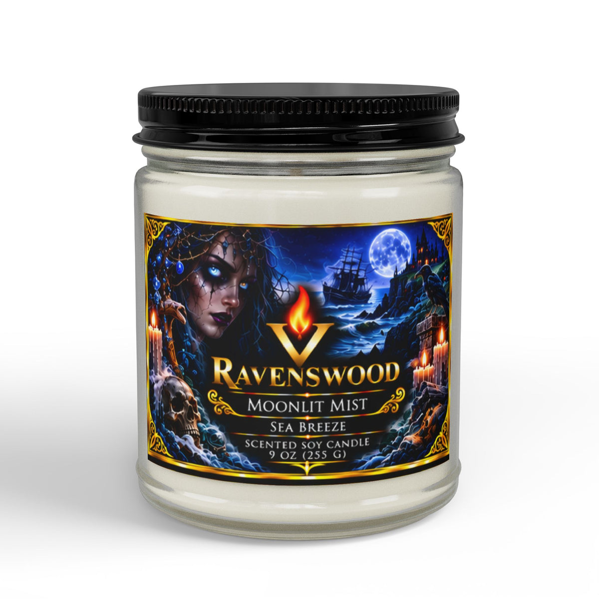 PurVelle Ravenswood Moonlit Mist Soy Candle  (9oz)