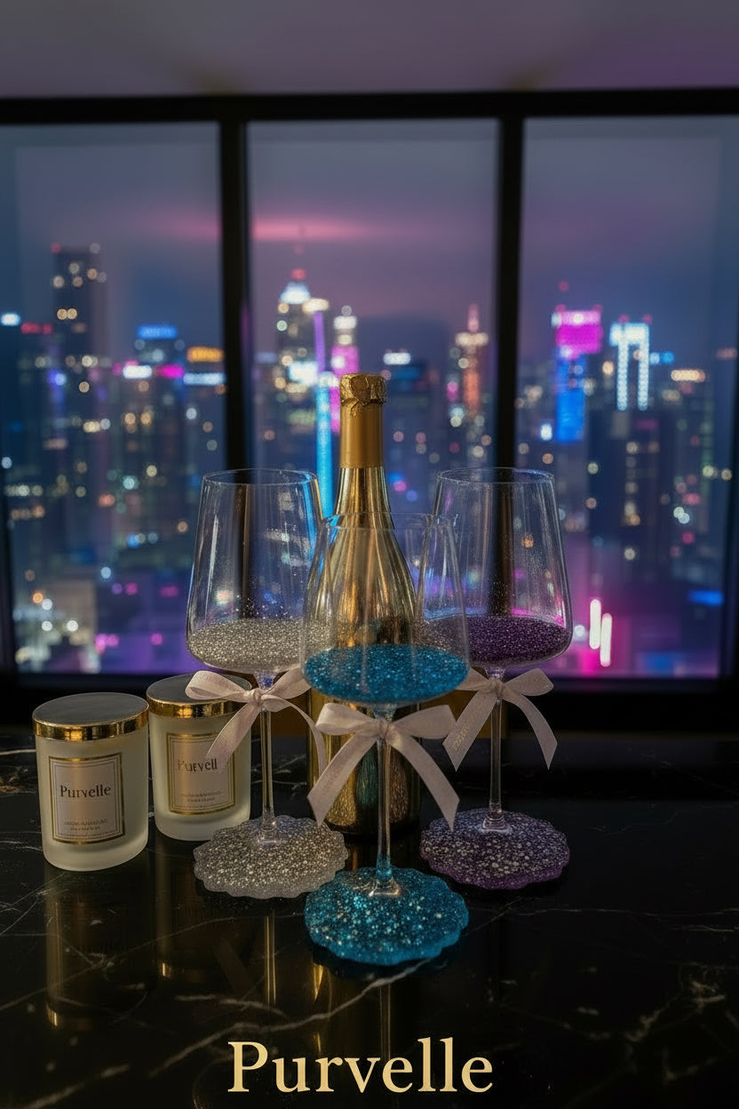 Elegant Handcrafted Wine Glasses