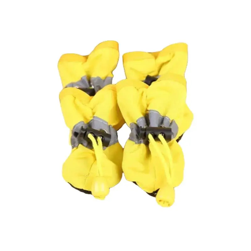 New 4pcs Waterproof Pet Dog Shoes Anti-slip Rain Snow Boot Thick Warm For Small Cats Dogs Puppy Socks Booties