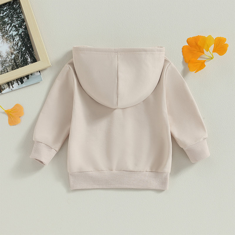 2023-06-22 Lioraitiin 0-5Years Toddler Boys Girls Hoodies Jacket Solid Zip Up Hooded Long Sleeve Kids Coat Fall Winter Outerwear
