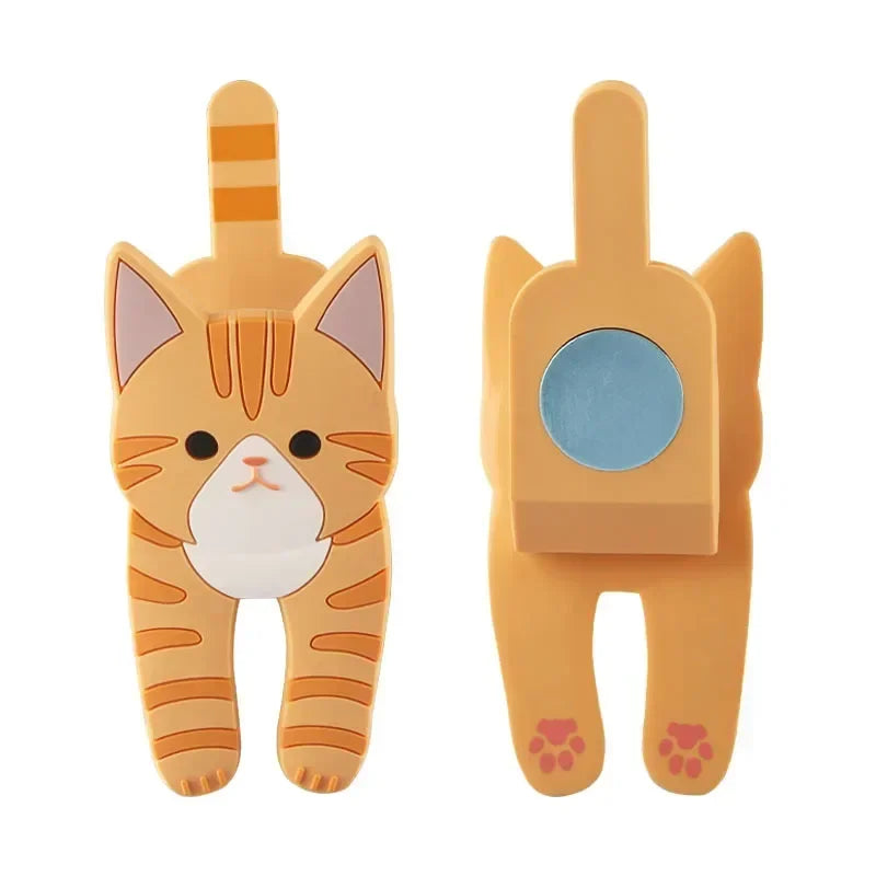 Kawaii Cat Fridge Magnet Key Holder Hanger Hook Refrigerator Magnetic Photo Message Sticker Note Stick Home Kitchen Decoration