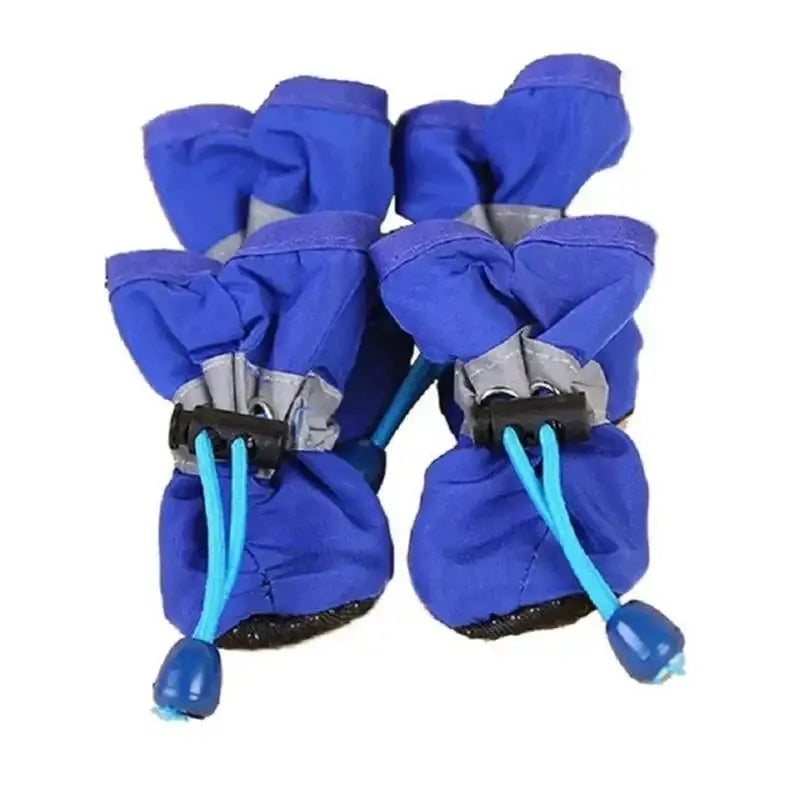 New 4pcs Waterproof Pet Dog Shoes Anti-slip Rain Snow Boot Thick Warm For Small Cats Dogs Puppy Socks Booties