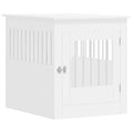NNEVL Dog Crate Furniture White 64.5x80x71 cm Engineered Wood